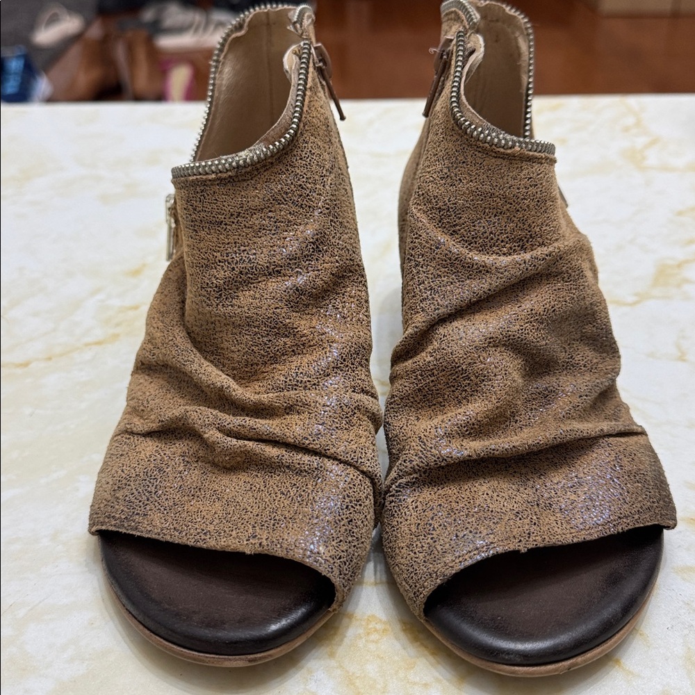 Unity in Diversity Tan Ankle Booties